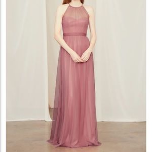 NWT Amsale Aliki Gown Fawn Size 2